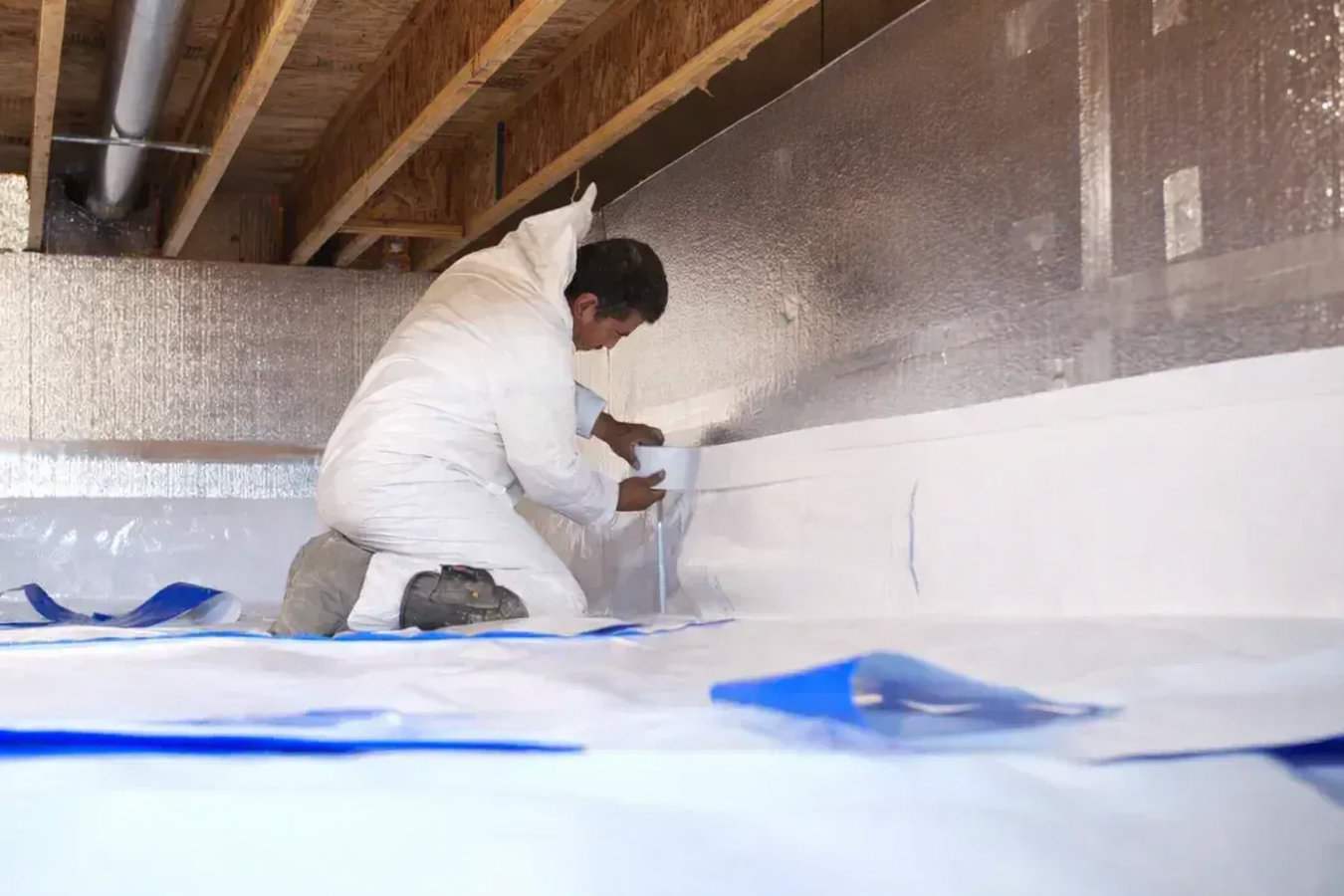 Vapor barrier installation in Odessa, TX